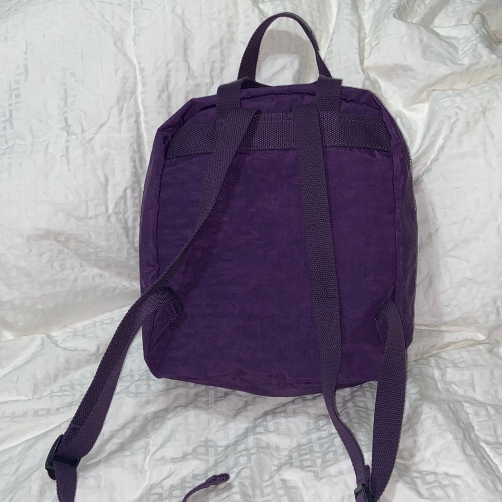 Like new Kipling Medium Backpack dark purple - image 4